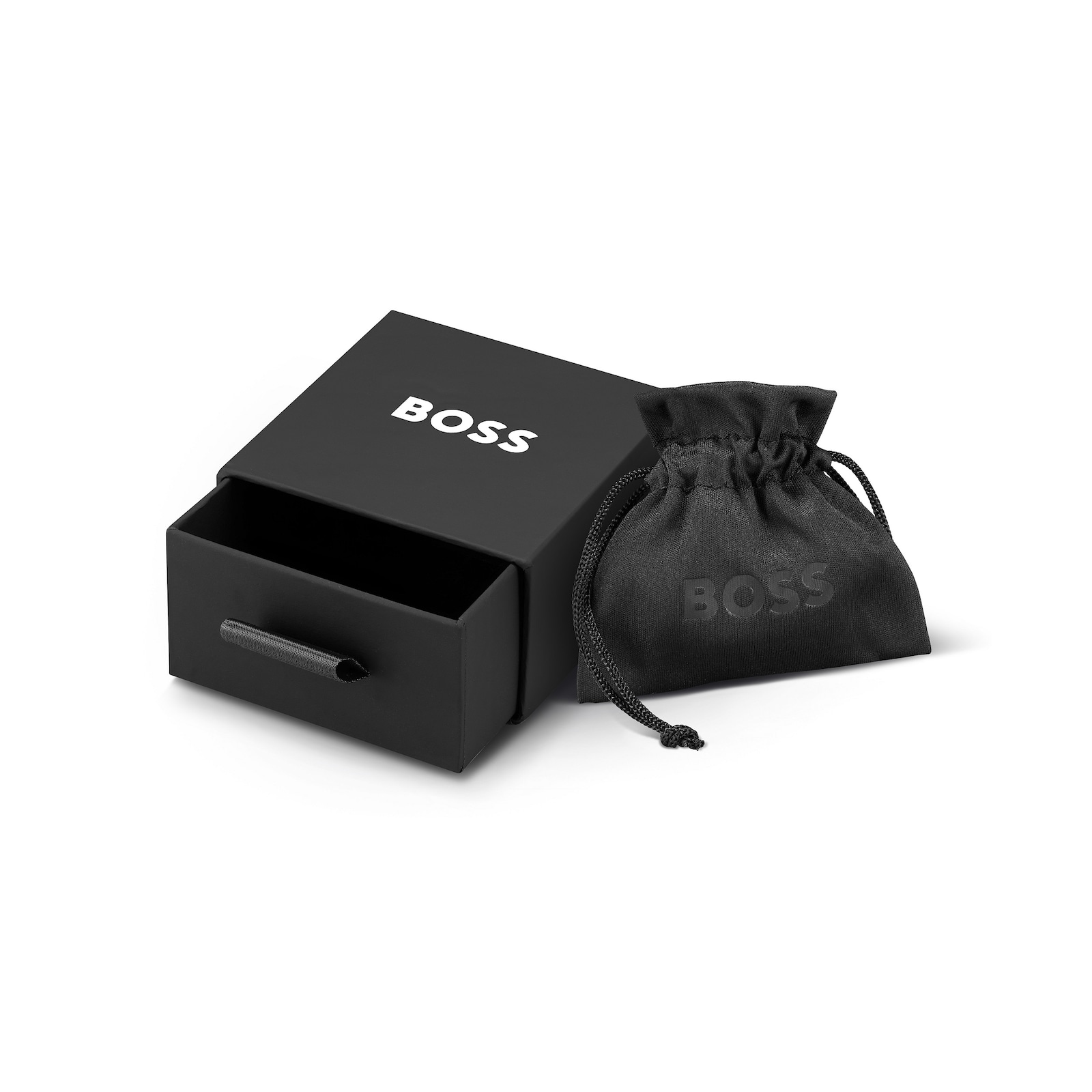 BOSS Ladies BOSS Stainless Steel Chain Link Earrings